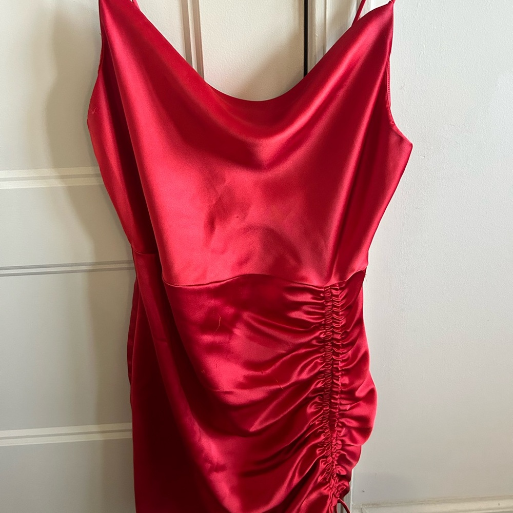 Zara red mini cocktail dress
